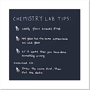 Chemistry lab tips science joke Posters and Art